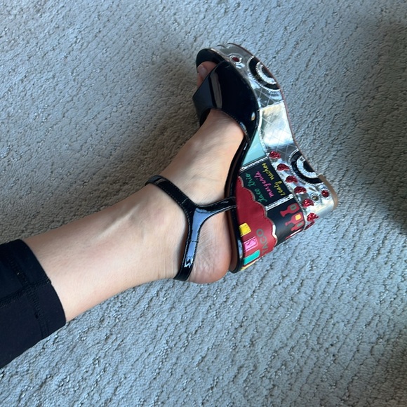 Kate Spade wedge sandals sz 6 - Picture 10 of 12